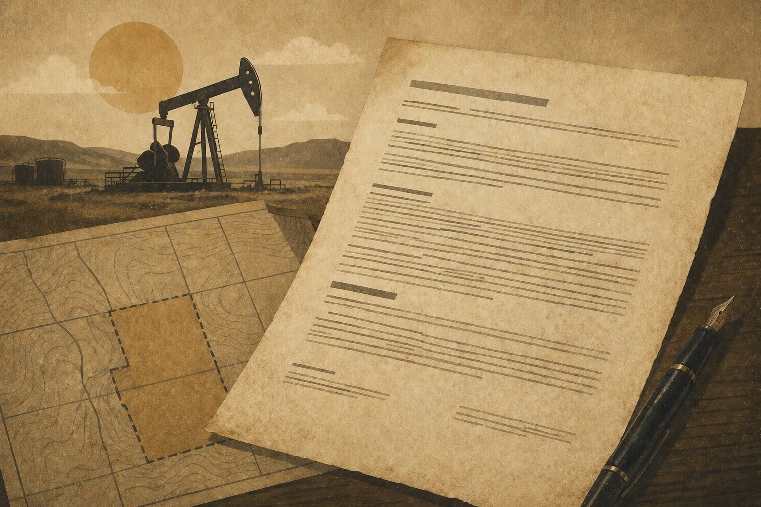 Reading an oil and gas lease